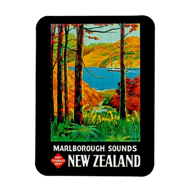 Imán Marlborough Suena Nueva Zelanda (Vertical)