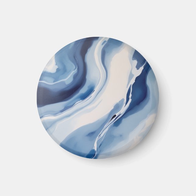 Imán Mármol Azul Profundo (Frente)