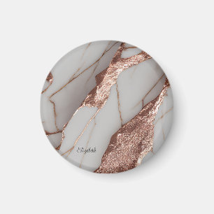 Imán Mármol de brillo de cobre de moda