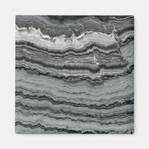 Imán Mármol de encaje blanco negro de piedra gemela nat