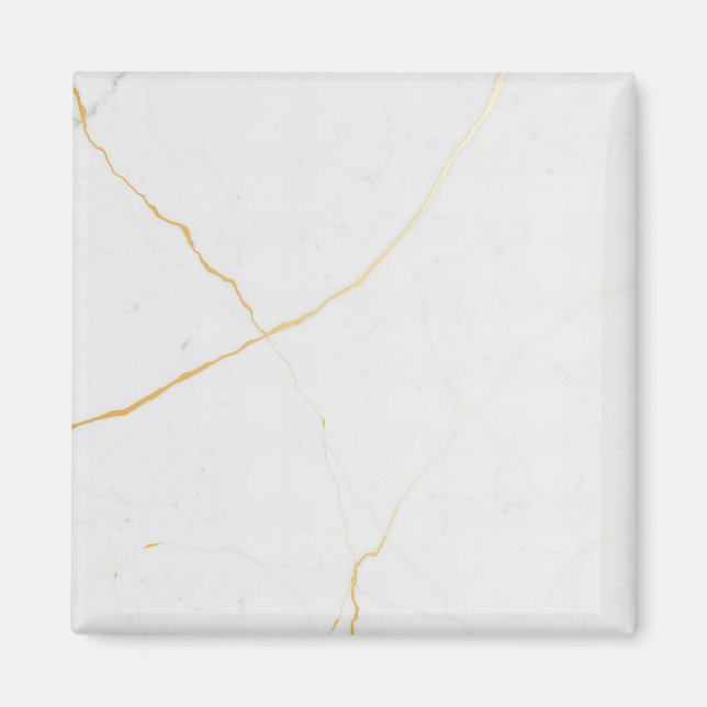 Imán mármol de oro blanco (Frente)