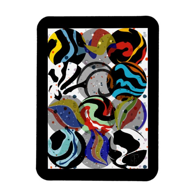 Imán Mármol negro (Vertical)