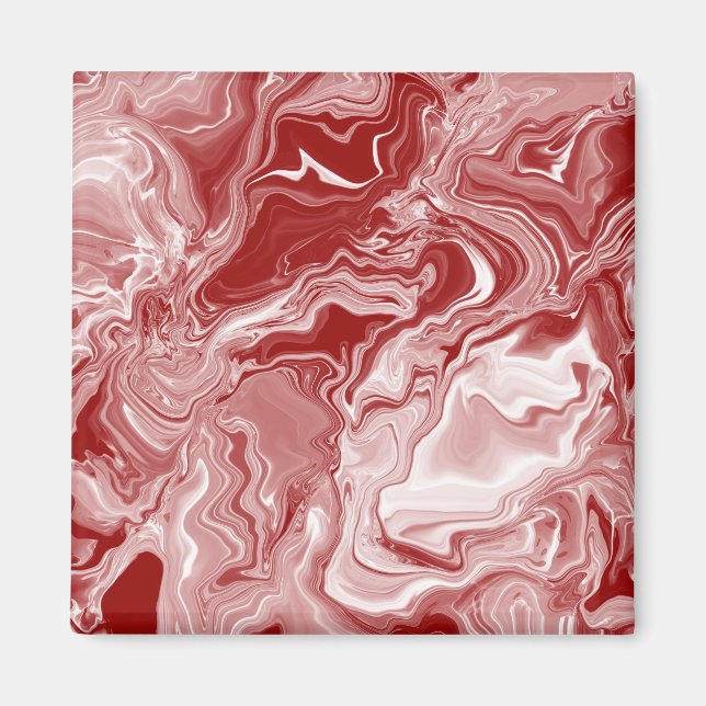 Imán Mármol rojo clásico (Frente)