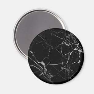 Imán Mármol venoso negro y plateado