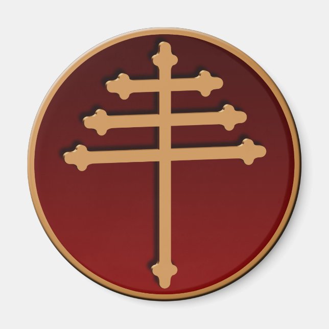 Imán Maronite Magnet Cross (Frente)