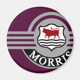 Imán Maroon Morris Minor Fridge