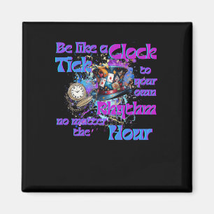 Imán Marque Su Propio Diseño De Reloj De Ritmo
