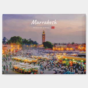 Imán Marrakech, Marruecos - Plaza Jemaa el Fnaa