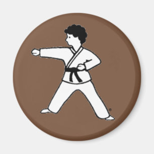 Imán marrón del niño 8 de los artes marciales
