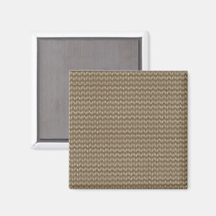 Imán marrón, rectángulo, madera, beige, gris, dorado, f