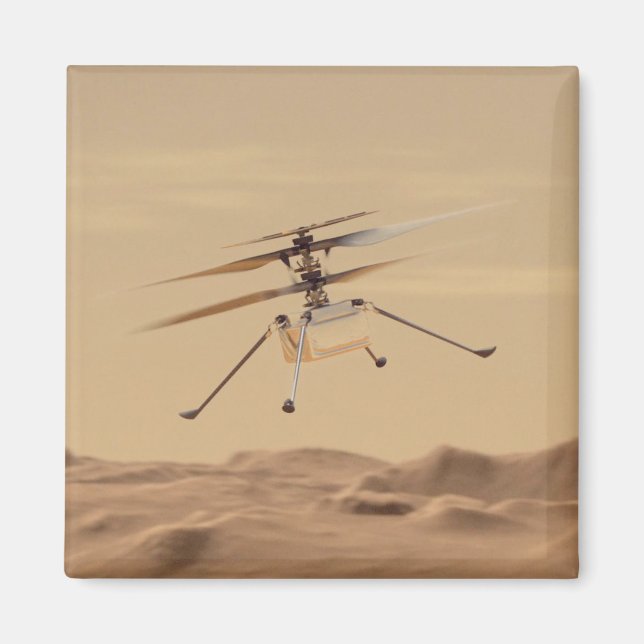 Imán Mars Ingenuity Helicopter Flight (Frente)