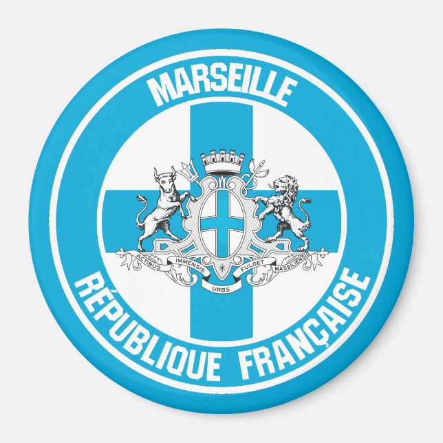 Imán Marseille Round Emblem (Frente)