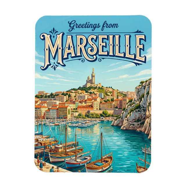 Imán Marsella Francia (Vertical)