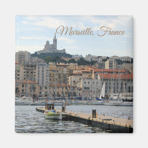 Imán Marsella Francia Harbour Travel Magnet