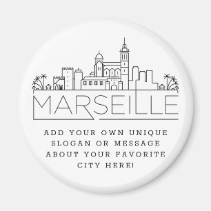 Imán Marsella   Mensaje o lema de la ciudad Personaliza