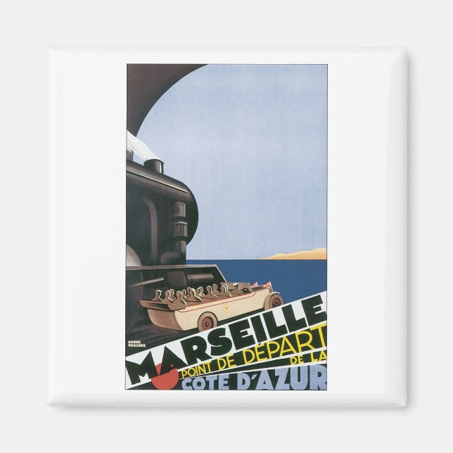 Imán Marsella Point de Dpart del Cote ' Azur (Frente)