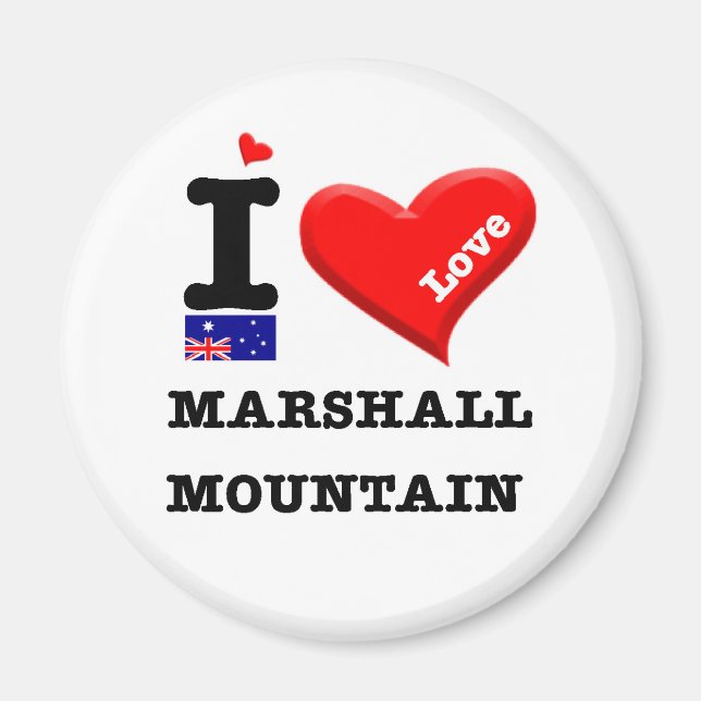 Imán MARSHALL MOUNTAIN - Me encanta (Frente)