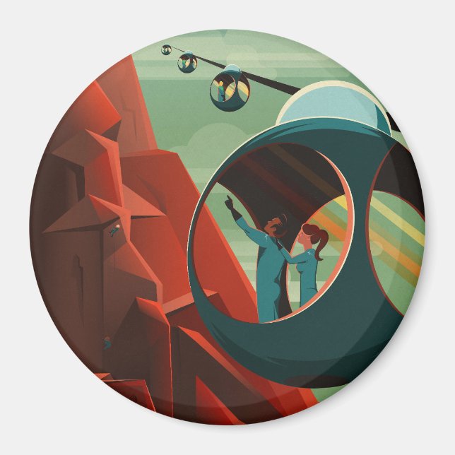 Imán Marte Olympus Mons Sistema Solar Volcán Más Alto (Frente)