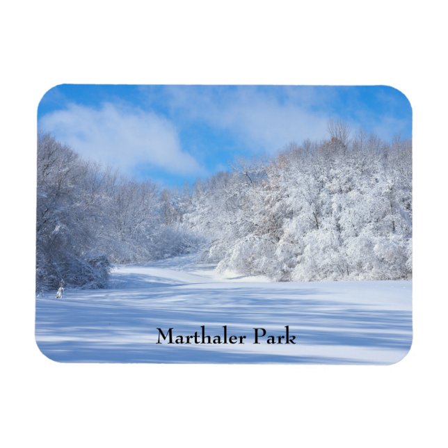 Imán Marthaler Park Snowy Hills (Horizontal)