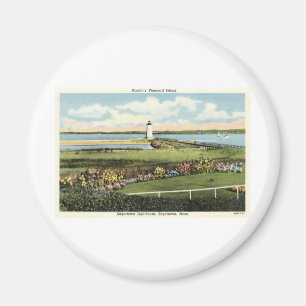 Imán Martha's Vineyard c1925 del faro de Edgartown