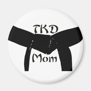 Imán Martial Arts Black Belt TKD Mom