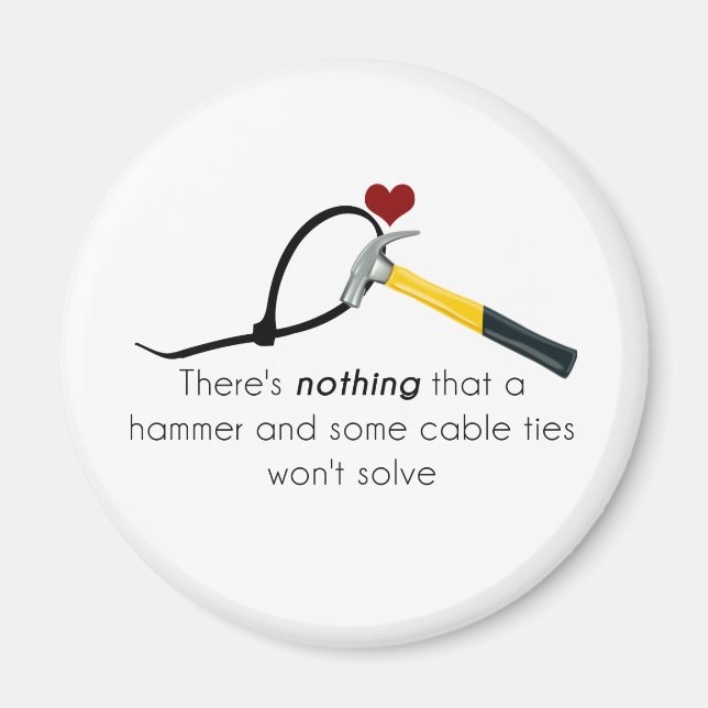 Imán Martillo y correa de zap (Frente)