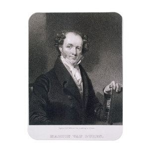 Imán Martin Van Buren, grabado por E. Wellmore (engravi