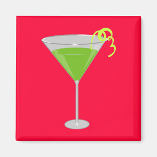 Imán Martini de manzana verde