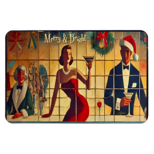 Imán Martini de última llamada de Nochebuena Retro 50