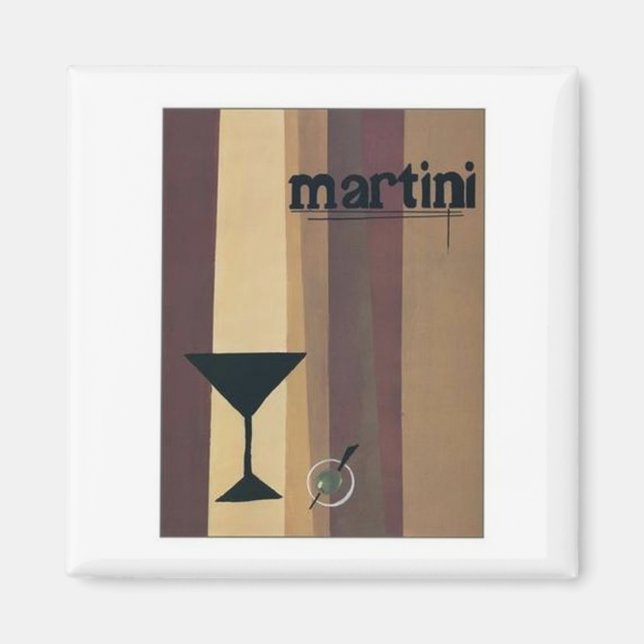 Imán Martini (rayas marrones) (Frente)