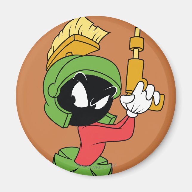 Imán MARVIN MARTIAN™ Listo Con Láser (Frente)