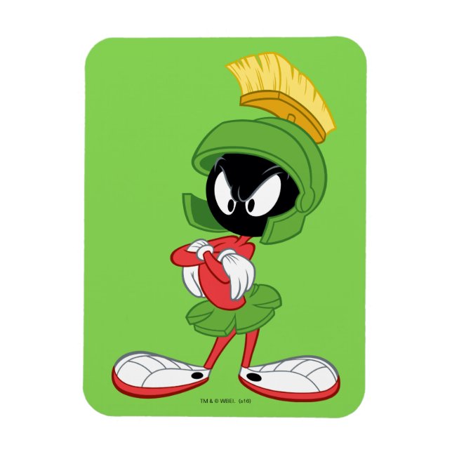 Imán MARVIN THE MARTIAN™ | Armas cruzadas (Vertical)