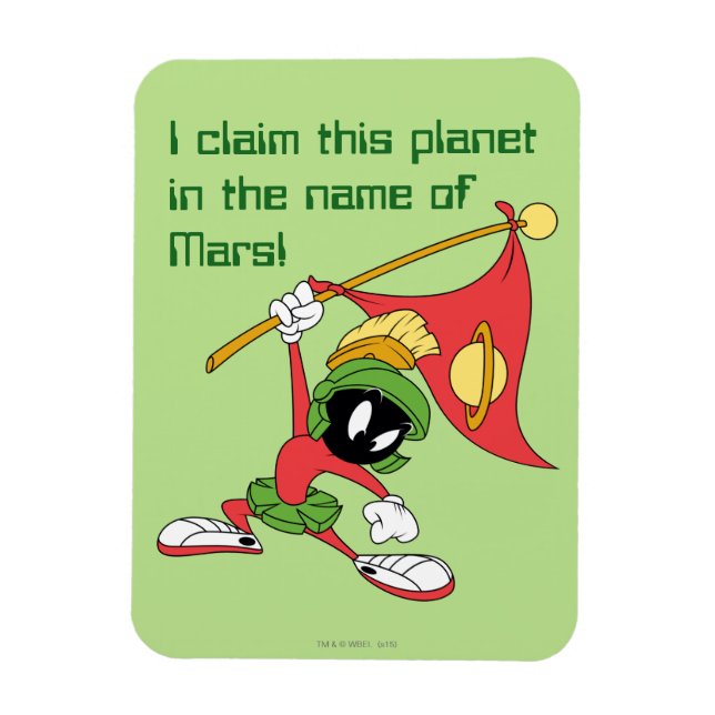 Imán MARVIN THE MARTIAN™ Claing Planet (Vertical)