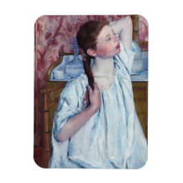 Imán Mary Cassatt - Chica que organiza su pelo