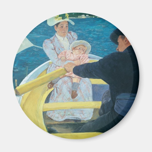 Imán Mary Cassatt - La Fiesta del barco (Frente)