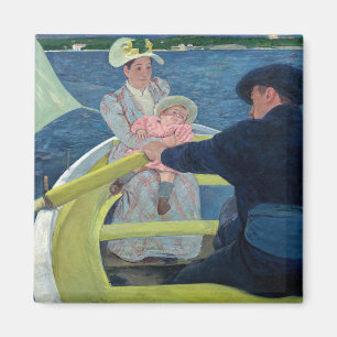 Imán Mary Cassatt - La fiesta en el bote