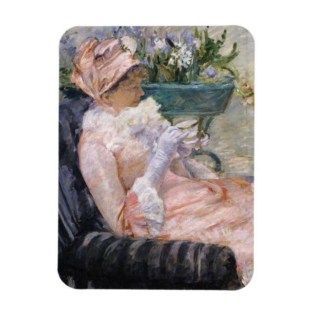 Imán Mary Cassatt - La taza de té (Vertical)