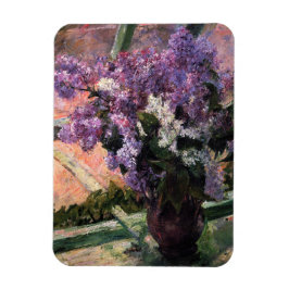 Imán Mary Cassatt - Lilacs en una ventana