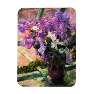 Imán Mary Cassatt Lilacs Magnet