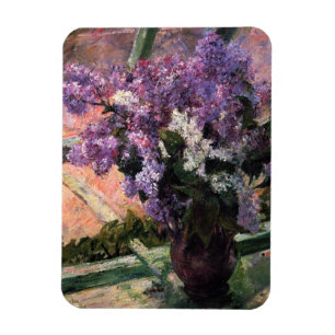 Imán Mary Cassatt - Lilas en una ventana