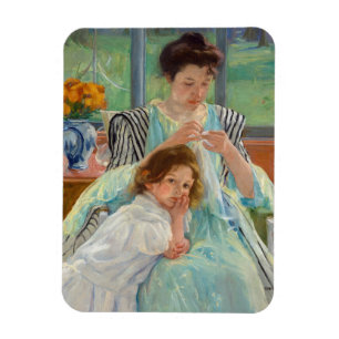 Imán Mary Cassatt - Madre joven masticando