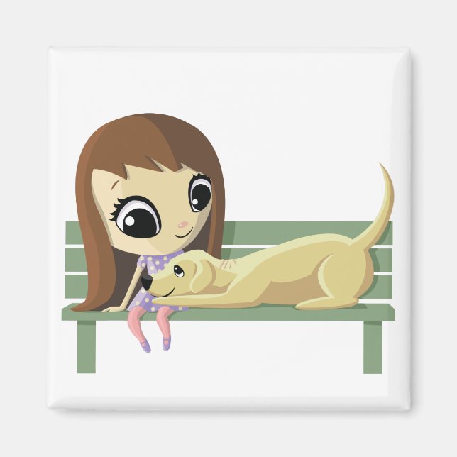 Imán Mary y Crouton el perro (Frente)