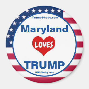 Imán Maryland AMA TRUMP Fridge patriótico
