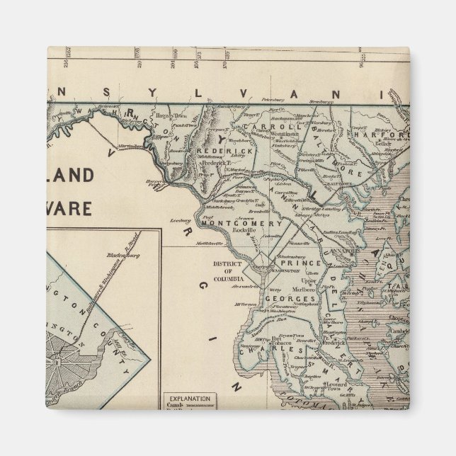 Imán Maryland, Delaware, DC (Frente)