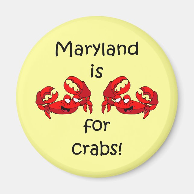 Imán Maryland es para Crabs (Frente)
