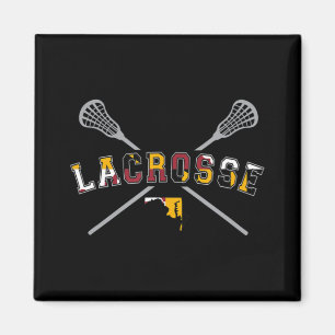 Imán Maryland Flag Lacrosse Boys  Mens College LAX Stic
