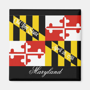 Imán Maryland Flag Magnet