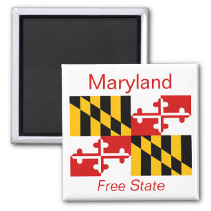 Imán Maryland Flag Magnet
