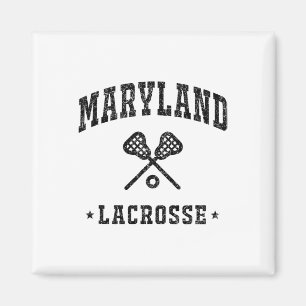 Imán Maryland Lacrosse Vintage Gameday Retro Lacrosse L