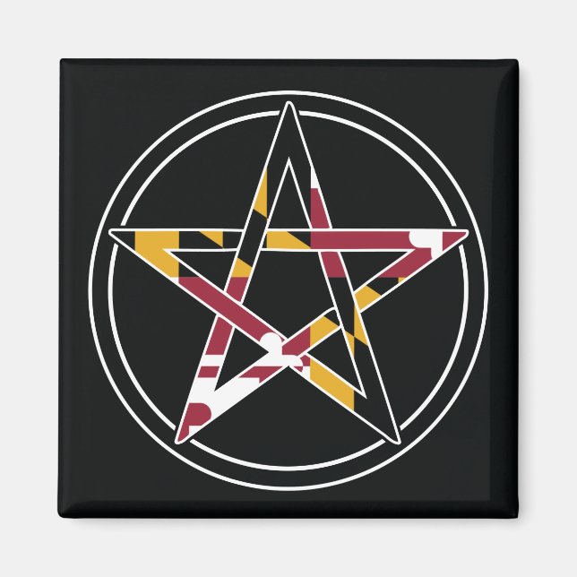 Imán Maryland Pagan transparente (Frente)